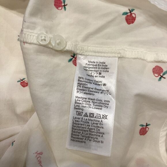 NWT J. Crew Factory apples teacher button-up cotton poplin shirt - Picture 6 of 9
